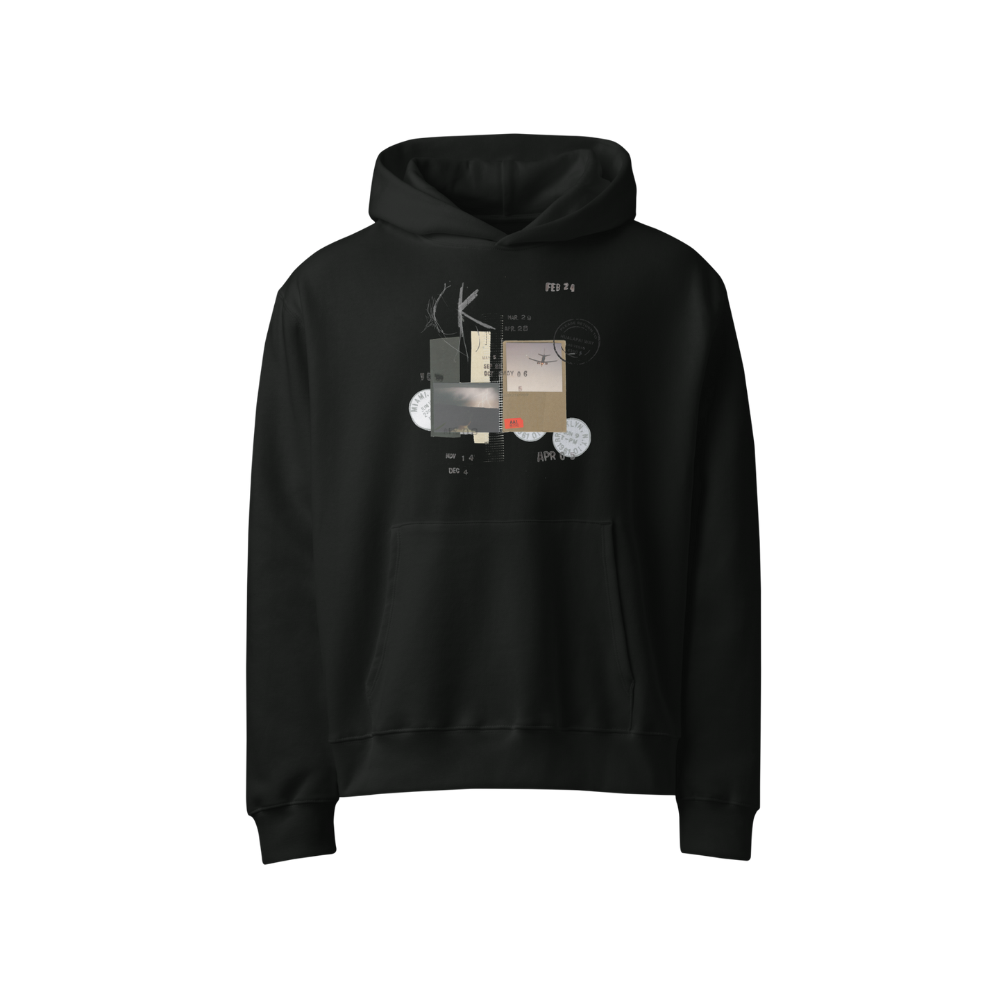 i don't belong here - hoodie (black)