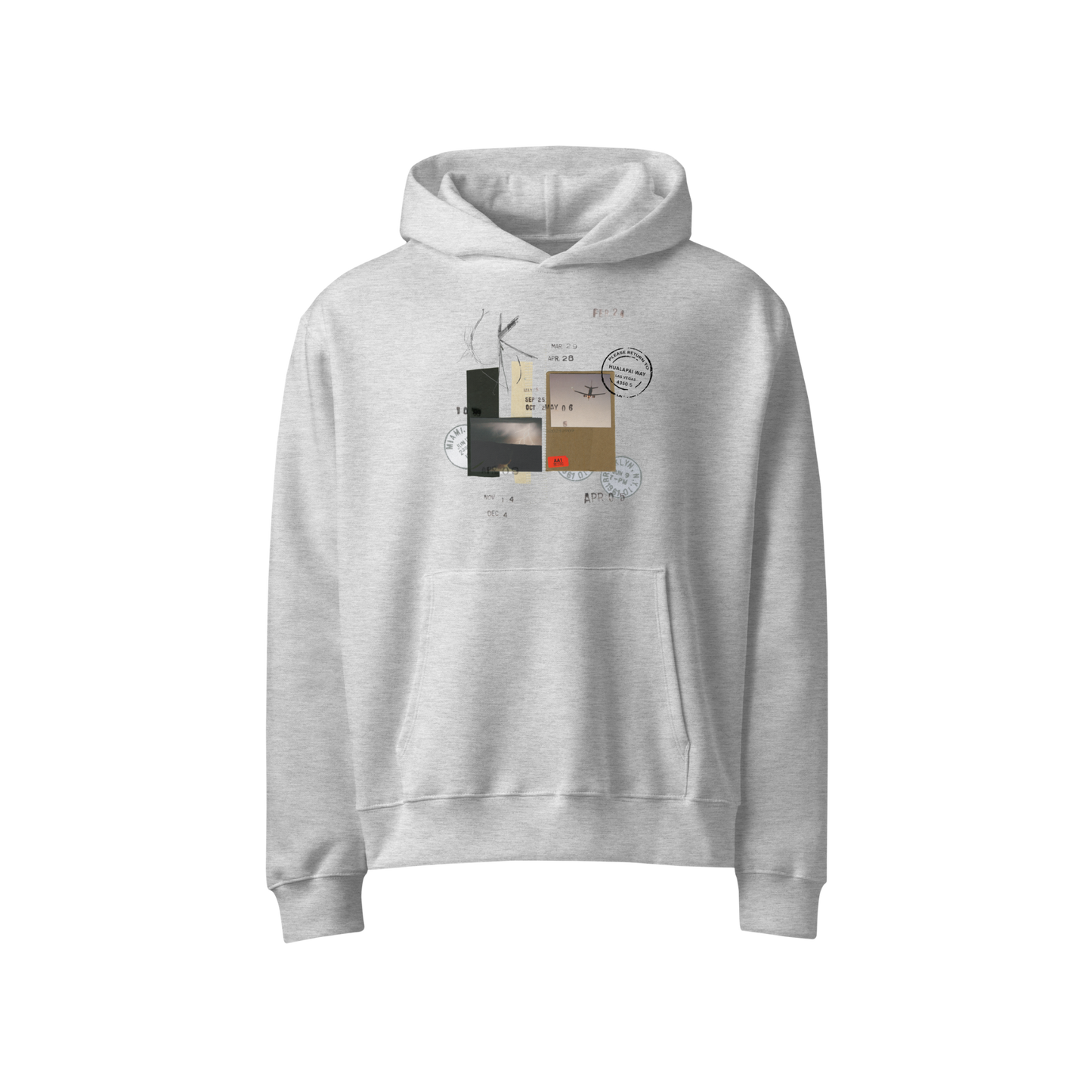 i don't belong here - hoodie (grey) – Clinton Kane Merch